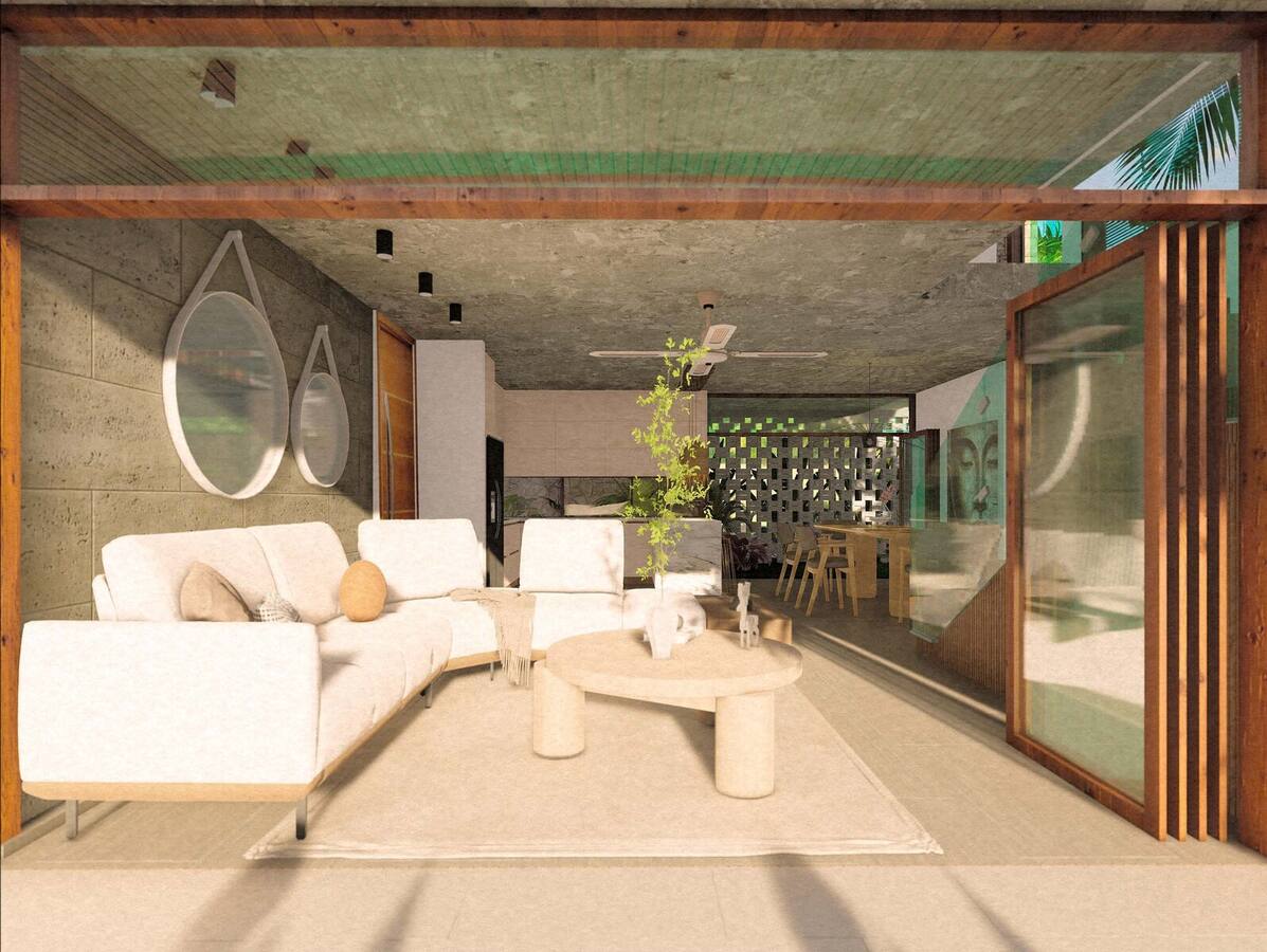 Interior de casa modelo en Grand Bay Barú